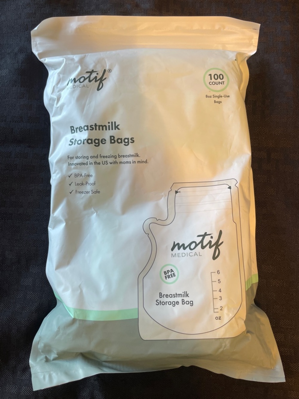 Motif Medical Breastmilk Storage Bags – (100 Count)